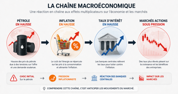 La chaîne macroéconomique expliquée visuellement