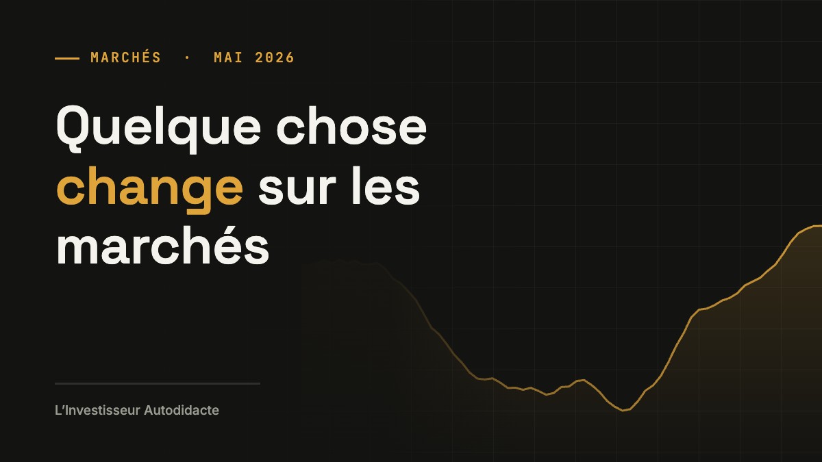 Quelque chose change sur les marchés